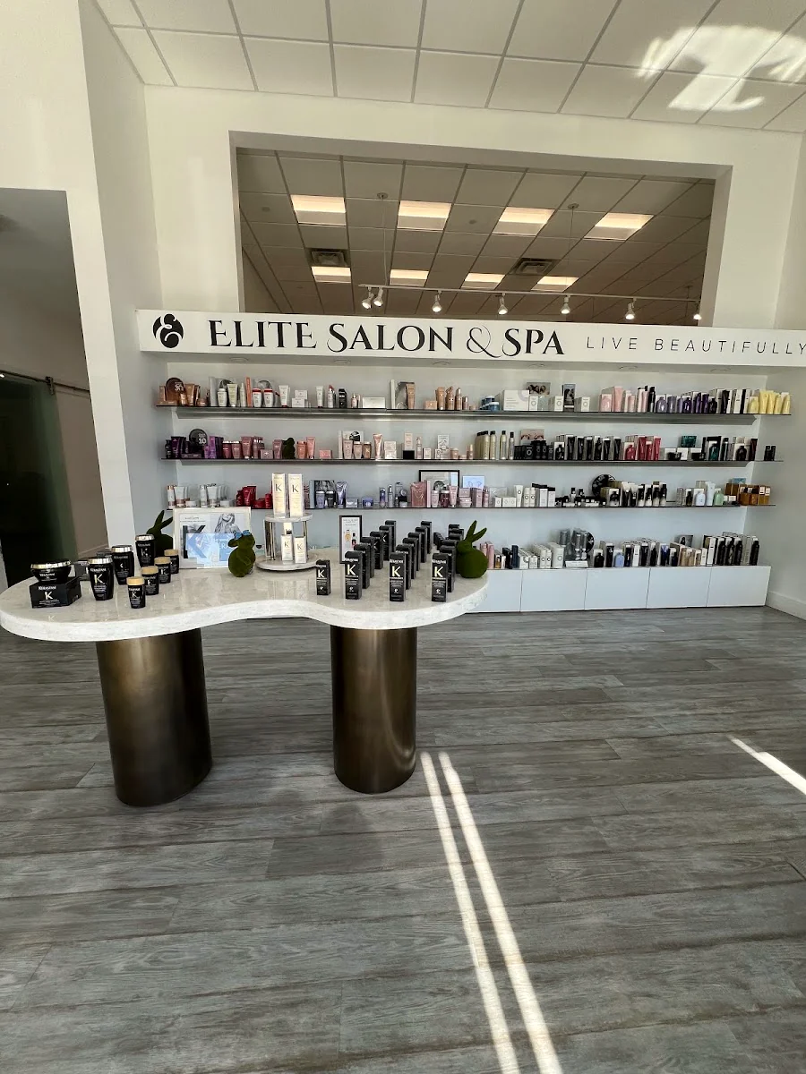 The brand wall at Elite